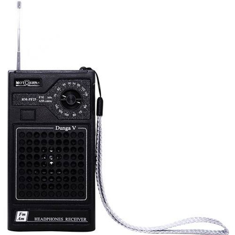 Rádio Portátil Motobras, Am/Fm, Dunga, Gabinete de Bolso, Saída para Fone de Ouvido - 1