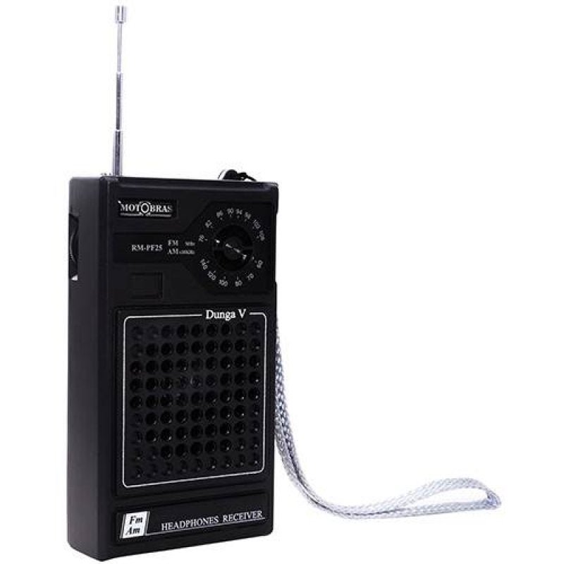 Rádio Portátil Motobras, Am/Fm, Dunga, Gabinete de Bolso, Saída para Fone de Ouvido - 2