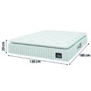 Ver imagem 4 de Cama Box Colchão Casal Espuma D33 Vangogh Pillow Top 138x188x67cm Branco / Cinza Hellen