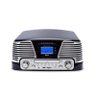 Vitrola Raveo Harmony Bt Bivolt Preta com Bluetooth, Toca Discos Vinil, Entrada Sd, USB, Cd Player, F - 5