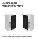 Ver imagem 4 de Balcão de Cozinha 40 cm 1 Porta (sem Tampo) Branco/Preto Agata Madesa