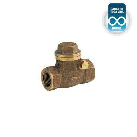 válvula de retenção horizontal 3/4 com portinhola - docol