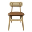 Ver imagem 5 de Cadeira para Mesa de Jantar Parma Madeira Courino Caramelo - Sallar Home