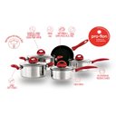Ver imagem 2 de CONJ PANELAS 5 PEÇAS BLACK BEAT VRM BRINOX