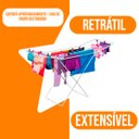 Ver imagem 7 de Varal de Chão Aço com Abas Slim - Mor