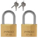 Ver imagem 1 de Kit 2 Cadeados Pado com Chaves Iguais 20mm