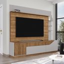 Ver imagem 6 de Estante Home Tv 75 Pol 210 Cm Dallas Cinamomo Off White Bechara