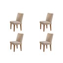 Ver imagem 1 de Conjunto 4 Cadeiras Para Sala De Jantar Milena Imbuia 07