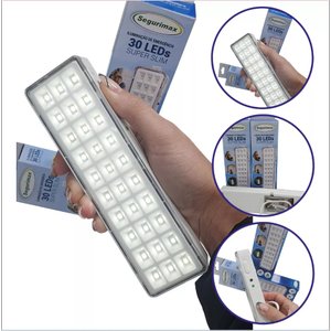 Kit 40 Luminárias Luz Lâmpada de Emergência 30 Leds