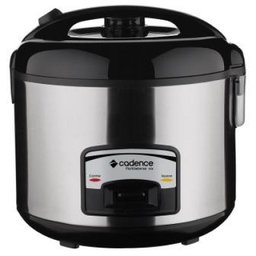 Panela Elétrica de Arroz PAN203 220V Cadence Multisabores 10 Copos Inox/Preta - 1 Panela Elétrica de Arroz PAN203 220V Cadence Multisabores 10 Copos Inox/Preta - 1