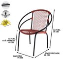 Ver imagem 3 de Conjunto de 3 Cadeiras Eclipse,Móveis para jardim, varanda, edícula, área, sacada, recepção,