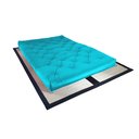 Ver imagem 2 de Colchão Berço R9 Design Futon Futon Dobrável Sofá Cama Azul Turquesa
