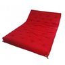 Sofá Cama Casal Futon Oriental Vermelho com Madeira Nobre Natural - 5