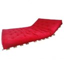 Ver imagem 2 de Sofá Cama Casal Futon Oriental Vermelho com Madeira Nobre Natural