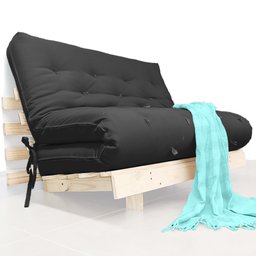 Sofá Cama Casal Futon Tokio com Madeira Maciça - 1