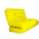 Ver imagem 1 de Futon Solteiro Dobrável Sofá Cama Tecido Sarja