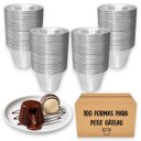 Ver imagem 1 de 100 Forminhas de Petit Gateau Alumínio Reforçadas Compactas