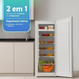 Freezer e Conservador Vertical Hq 210 Litros Branco Hq-210fv/rdfl 110v - 5