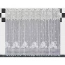 Ver imagem 1 de Cortina de Renda - Copa e Cozinha - Pratos - Branco - 2,20m X 1,20m - para Varão - Cortilester
