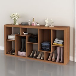 Estante Livreiro Multiuso Com Nichos E1712 Amêndoa - Tecno Mobili - 2