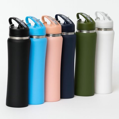 Garrafa Térmica Ms-924 700ml com Chaveiro:Variado