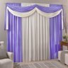 Cortina Para Sala Cairo Linha Classica 2,00 x 1,80 - Realce Top Lilas - 1