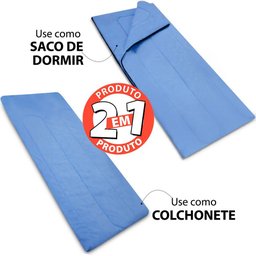 Colchonete ou Saco de Dormir Multiuso Camping Pesca Acampamento Noite do Pijama com Bloqueador Bacte - 5