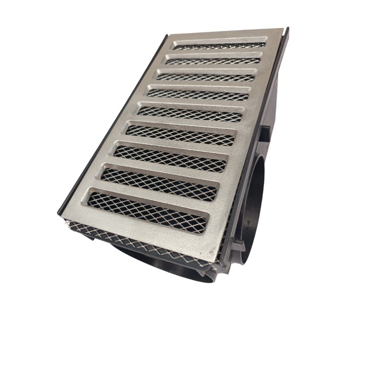 Ralo Linear Pluvial Alumínio 15x25 Cocho Coletor Modular 5 Saídas com Tela - 7
