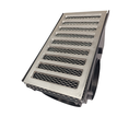 Ver imagem 7 de Ralo Linear Pluvial Alumínio 15x25 Cocho Coletor Modular 5 Saídas com Tela