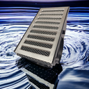 Ver imagem 1 de Ralo Linear Pluvial Alumínio 15x25 Cocho Coletor Modular 5 Saídas com Tela