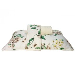 Jogo de Lençol de Malha King Size 4 Peças Em Algodão com Florido - 1