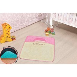 Tapete Premium Formato Bebe Cheguei Rosa - 1