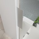 Ver imagem 5 de Conjunto Gabinete Banheiro Rubi 60cm - Gabinete + Cuba + Espelheira - Branco/preto