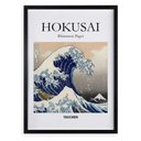 Ver imagem 1 de Quadro Decorativo Hokusai - Onda 24x18cm - com Vidro:moldura Branca