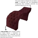 Ver imagem 5 de Maca Estofada Capitonê Clínica Salão Estética Suede Marta:Bordô