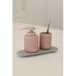 Copo Canelado em Cimento Pink - 4
