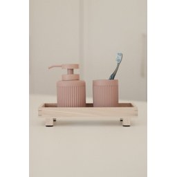 Copo Canelado em Cimento Pink - 3