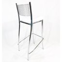 Ver imagem 3 de Banqueta EMPILHÁVEL cromada Altura 65cm assento branco - Poltronas do Sul