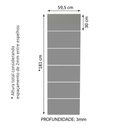 Ver imagem 2 de Kit Madesa com 6 Espelhos de 30 X 59,5 Cm para Guarda-roupa