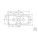 Ver imagem 4 de Cuba Sobrepor Tramontina 93831/133 Aço Inox Acetinado com Acessórios + Torneira