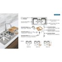 Ver imagem 2 de Cuba Sobrepor Tramontina 93831/133 Aço Inox Acetinado com Acessórios + Torneira