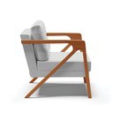 Ver imagem 5 de Kit 02 Poltronas Melissa Suede Cinza Base de Madeira Castanho - D’Rossi