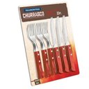 Ver imagem 1 de Conjunto Churrasco Inox 12 Peças Polywood Vermelho Escuro 21199711 - Tramontina
