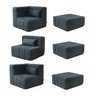 Sofá Modular 3 Lugares e 3 Puff Easybox Cabecasa Madeiraoriginals - 5