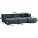 Ver imagem 3 de Sofá Modular 3 Lugares e 3 Puff Easybox CabeCasa MadeiraOriginals