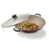 Panela Wok Alumínio 32cm Com Tampa De Vidro Paris Bordô 20545732 - 3