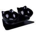 Ver imagem 1 de Comedouro e Bebedouro Gato Duplo Elevado Ergonômico Design