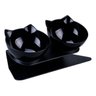 Comedouro e Bebedouro Gato Duplo Elevado Ergonômico Design - 1