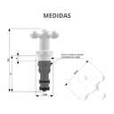 Ver imagem 3 de Reparo para Registro de Pressão sem Canopla Porto Belo Marrom Durín