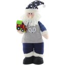 Ver imagem 1 de Enfeite Natal Boneco Papai Noel Artesão Tecido 53cm